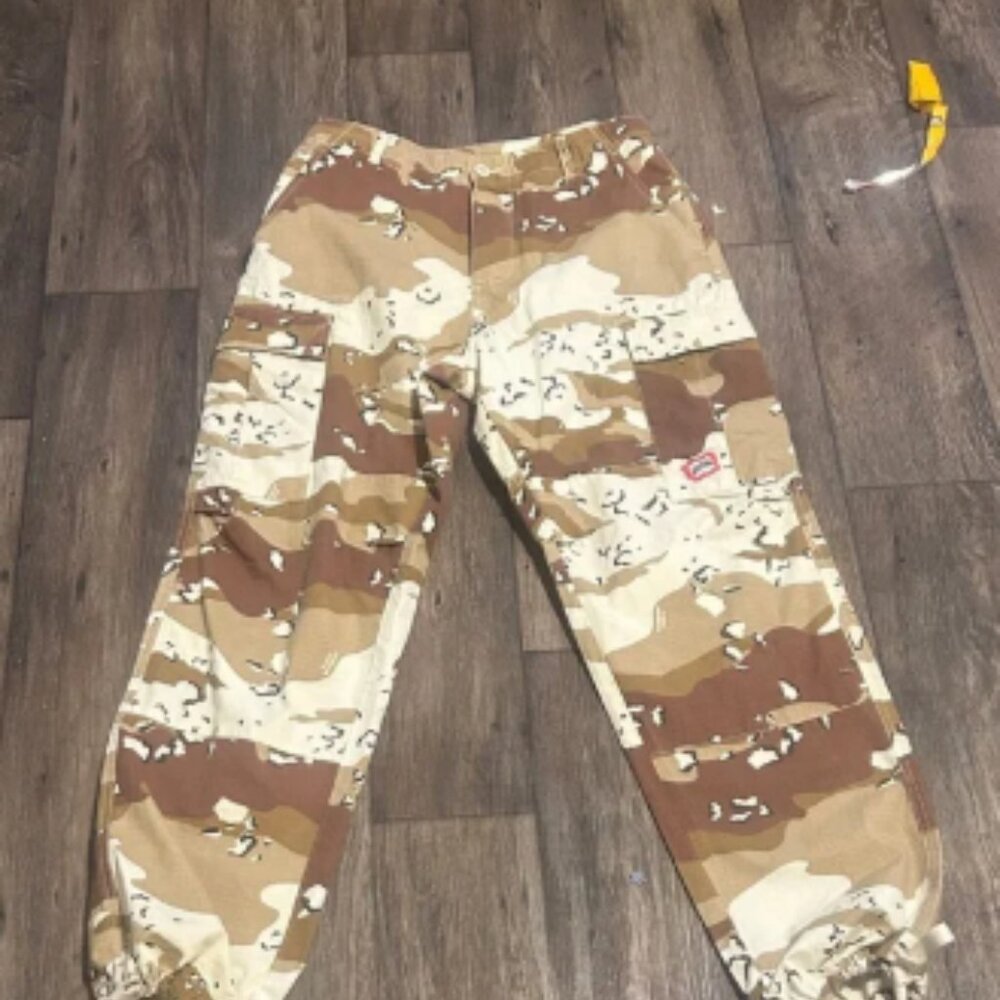 Icecream Men's Relaxed Jeans - Brown and Cream Camo